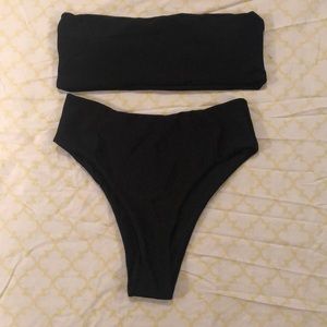 Shein bandeau bikini.